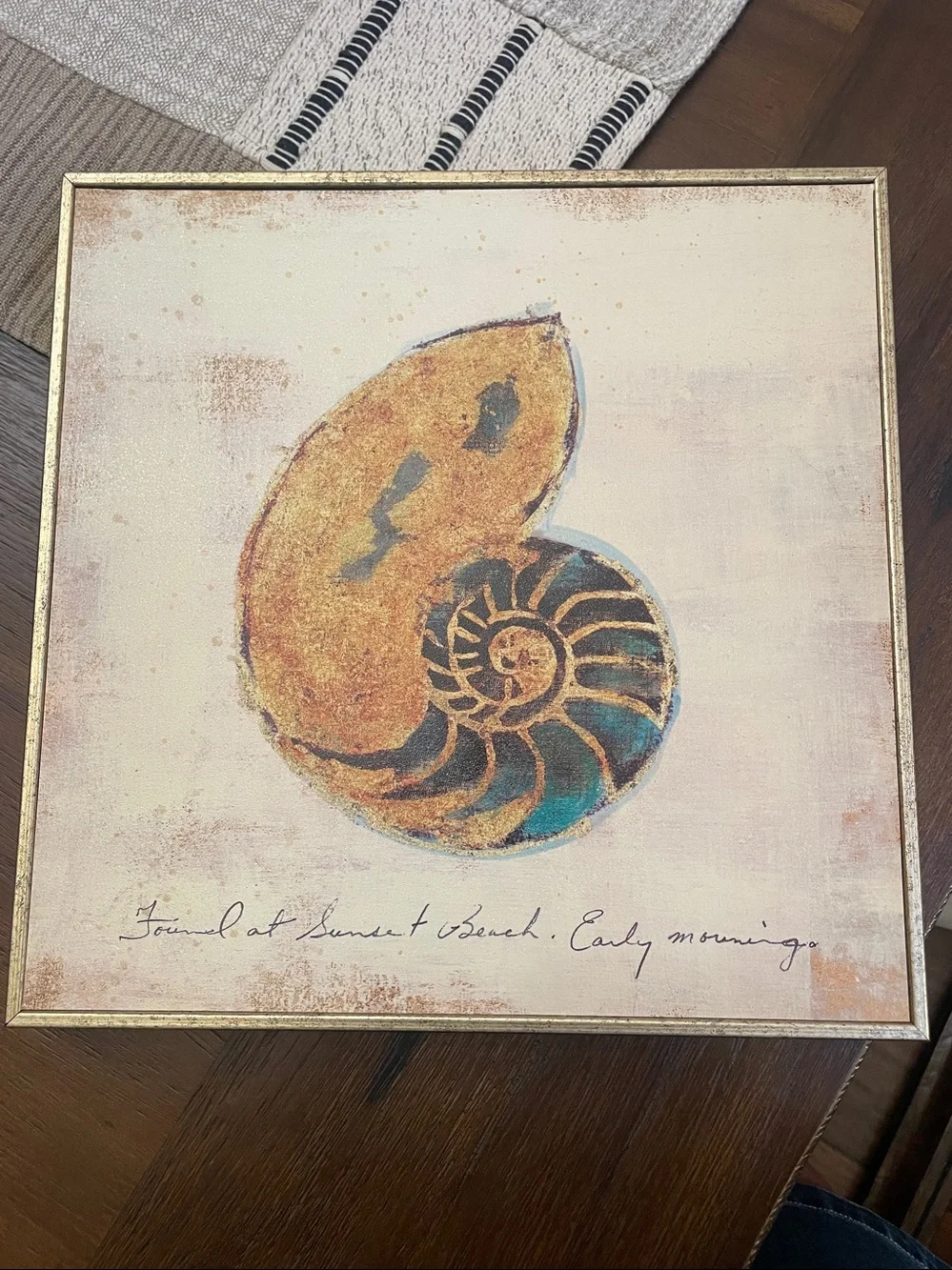 Pier 1 Seashell Glicee Framed Art